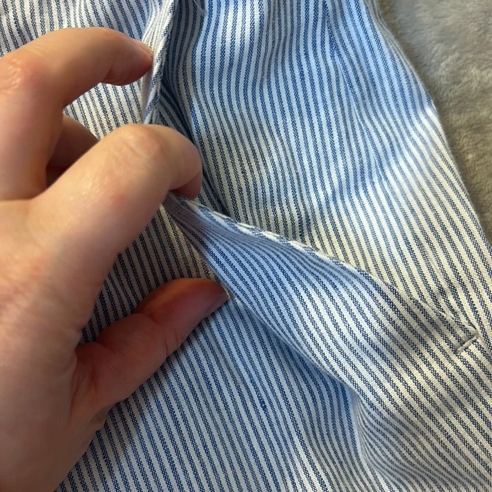 Banana republic Avery linen striped pants